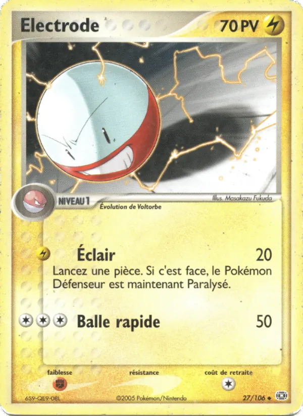 Carte Électrode 27/106 – EX Émeraude