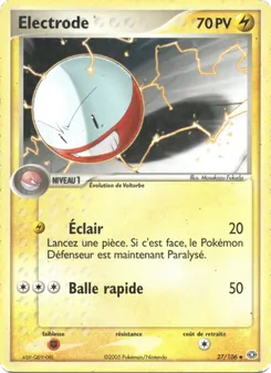 Carte Électrode 27/106 – EX Émeraude