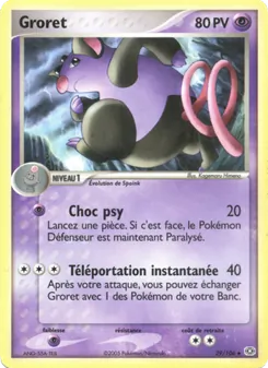 Carte Groret 29/106 – EX Émeraude