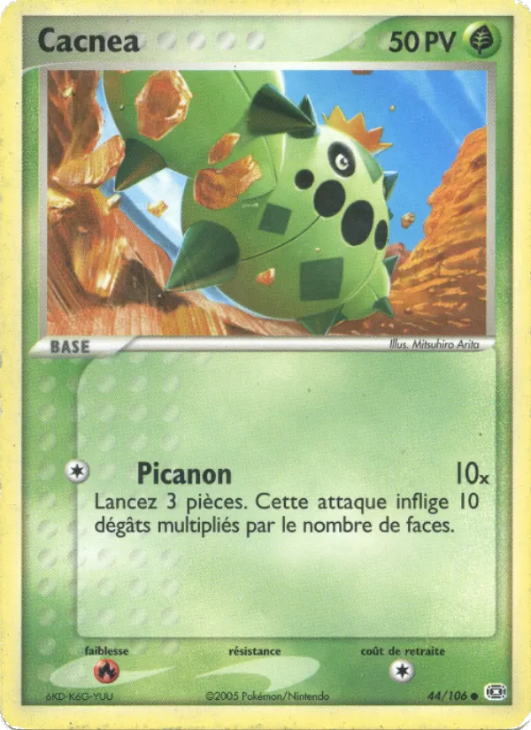 Carte Cacnea 44/106 – EX Émeraude