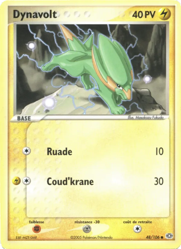 Carte Dynavolt 48/106 – EX Émeraude