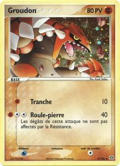 Carte Groudon 5/106 – EX Émeraude