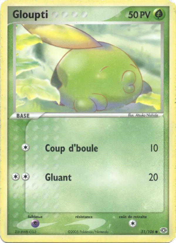 Carte Gloupti 51/106 – EX Émeraude