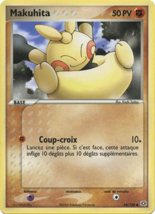 Carte Makuhita 54/106 – EX Émeraude