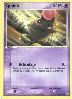 Carte Spoink 65/106 – EX Émeraude