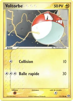Carte Voltorbe 71/106 – EX Émeraude