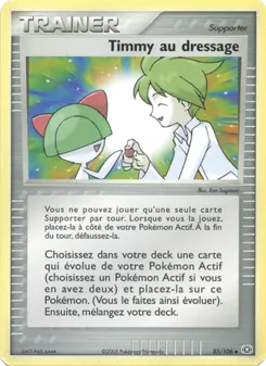 Carte Timmy au dressage 85/106 – EX Émeraude