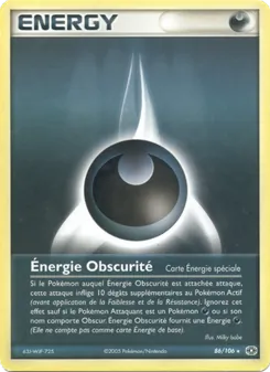 Carte Énergie Obscurité 86/106 – EX Émeraude