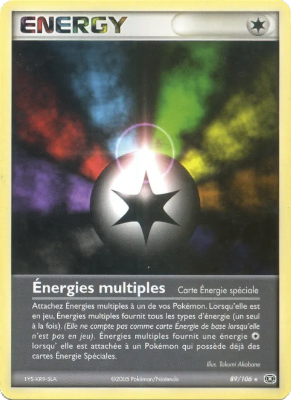 Carte Énergies multiples 89/106 – EX Émeraude