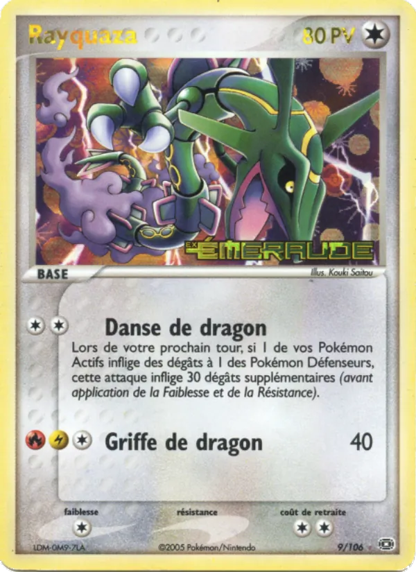 Carte Rayquaza 9/106 – EX Émeraude