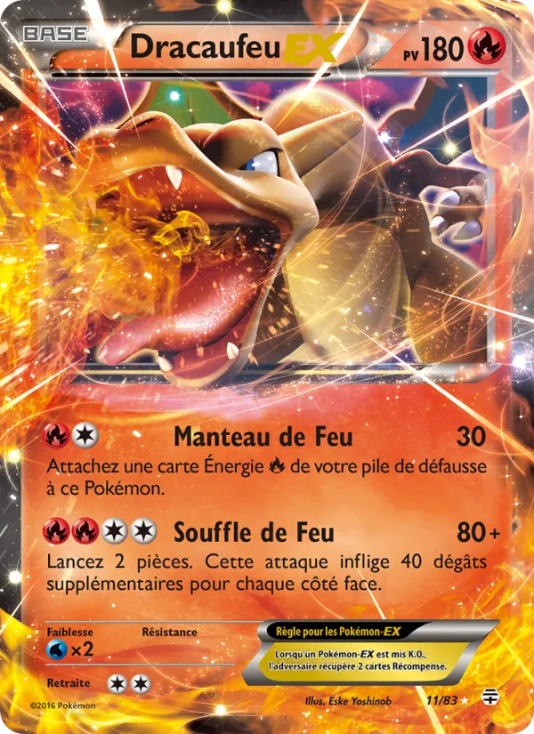 Carte Dracaufeu-EX 11/83 – Générations