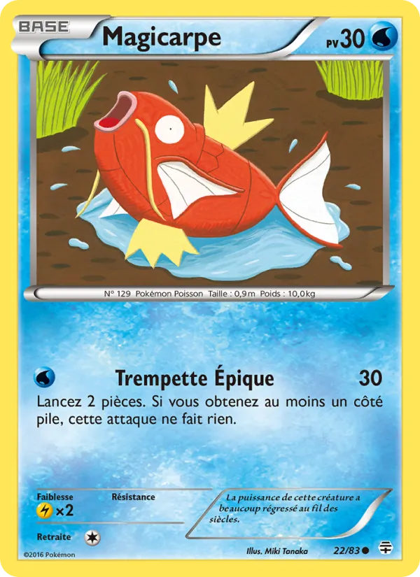 Carte Magicarpe 22/83 – Générations