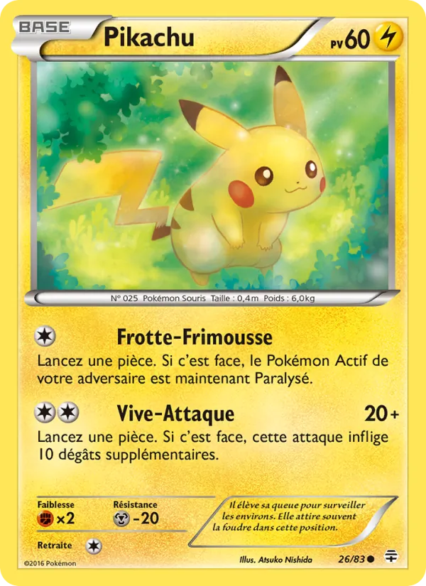 Carte Pikachu 26/83 – Générations