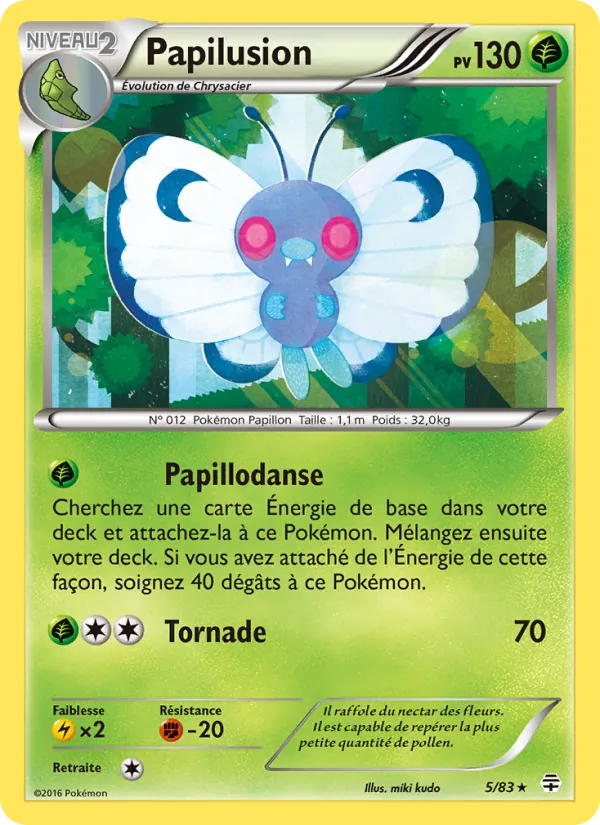 Carte Papilusion 5/83 – Générations