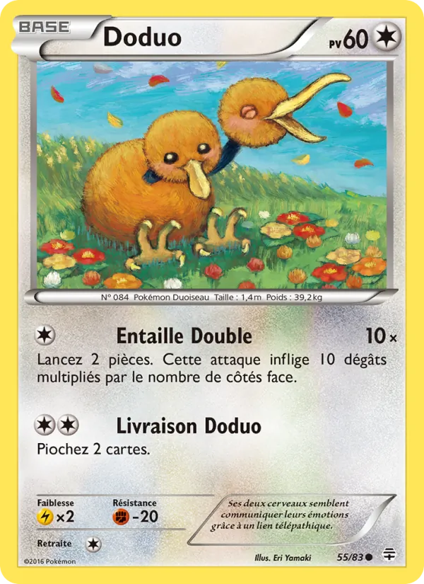 Carte Doduo 55/83 – Générations