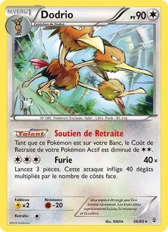 Carte Dodrio 56/83 – Générations