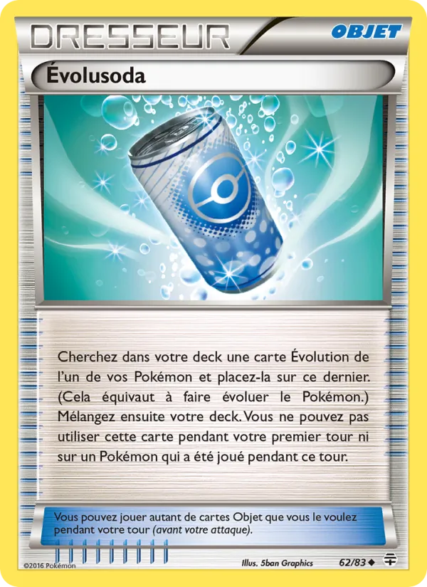 Carte Évolusoda 62/83 – Générations