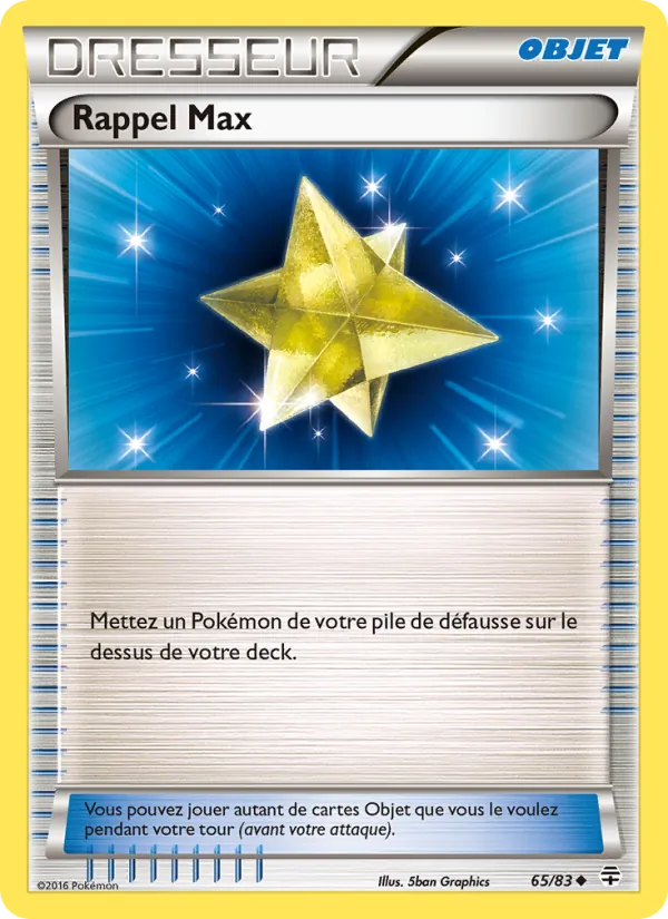 Carte Rappel Max 65/83 – Générations