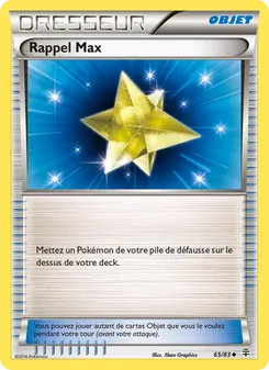Carte Rappel Max 65/83 – Générations
