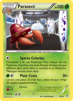 Carte Parasect 7/83 – Générations