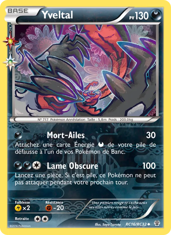 Carte Yveltal RC16 – Générations