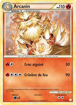 Carte Arcanin 1/123 – HeartGold SoulSilver