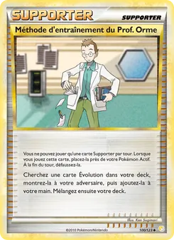 Carte Méthode d'entraînement du Prof.Orme 100/123 – HeartGold SoulSilver