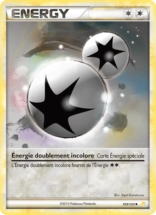 Carte Énergie doublement incolore 103/123 – HeartGold & SoulSilver