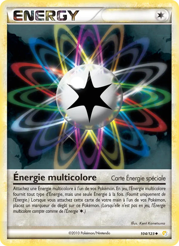 Carte Énergie multicolore 104/123 – HeartGold & SoulSilver