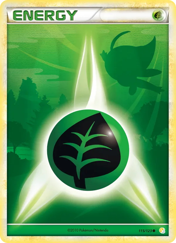 Carte Énergie Plante 115/123 – HeartGold & SoulSilver