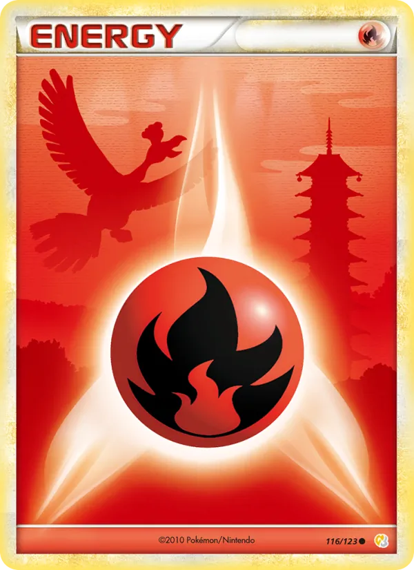 Carte Énergie Feu 116/123 – HeartGold SoulSilver