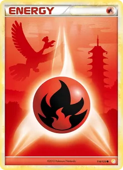 Carte Énergie Feu 116/123 – HeartGold SoulSilver