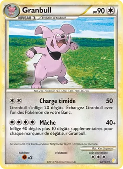 Carte Granbull 22/123 – HeartGold SoulSilver