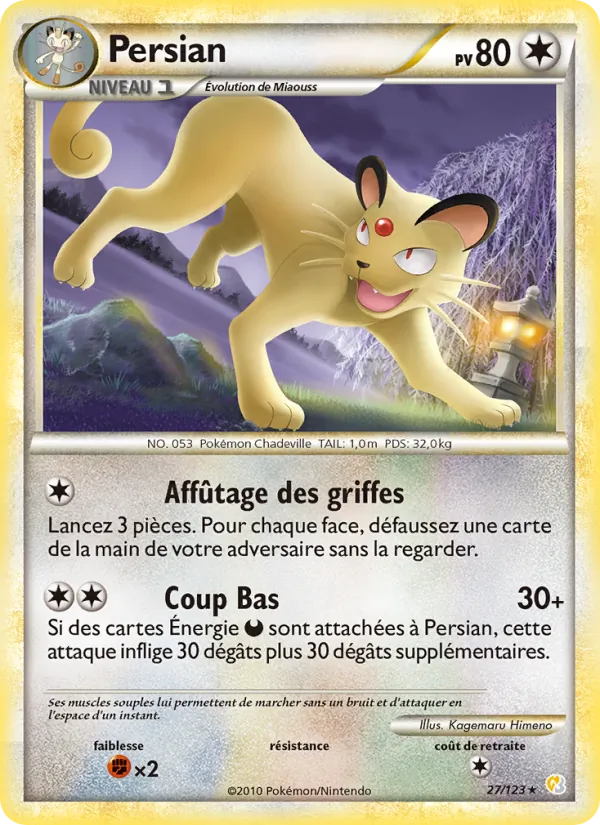 Carte Persian 27/123 – HeartGold & SoulSilver