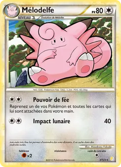 Carte Mélodelfe 3/123 – HeartGold SoulSilver