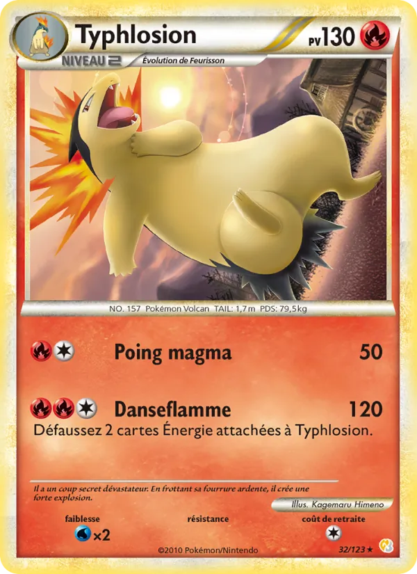 Carte Typhlosion 32/123 – HeartGold & SoulSilver