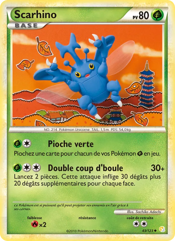 Carte Scarhino 43/123 – HeartGold & SoulSilver