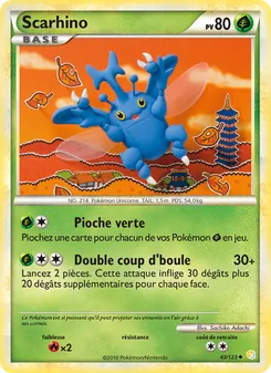 Carte Scarhino 43/123 – HeartGold SoulSilver