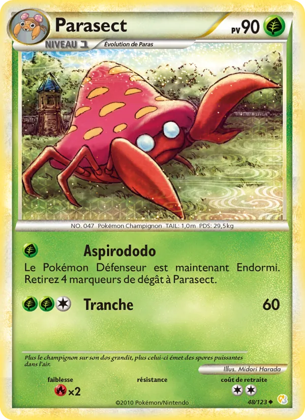 Carte Parasect 48/123 – HeartGold & SoulSilver