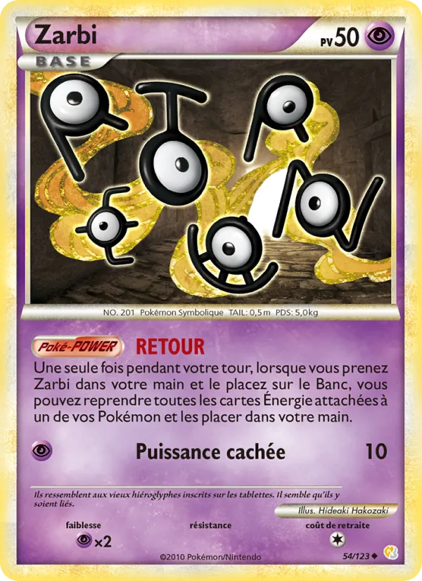 Carte Zarbi 54/123 – HeartGold & SoulSilver