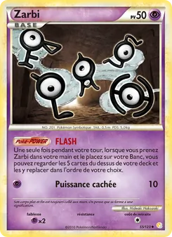 Carte Zarbi 55/123 – HeartGold SoulSilver