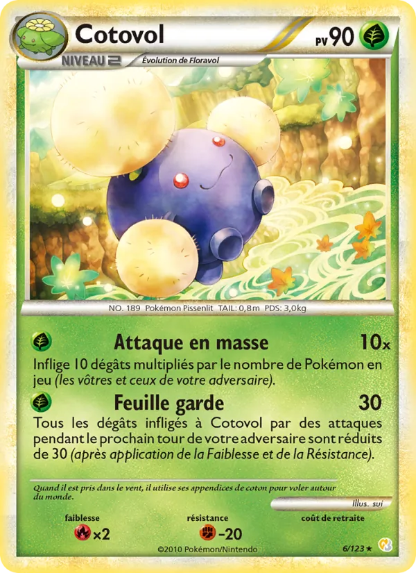 Carte Cotovol 6/123 – HeartGold & SoulSilver