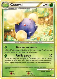 Carte Cotovol 6/123 – HeartGold SoulSilver