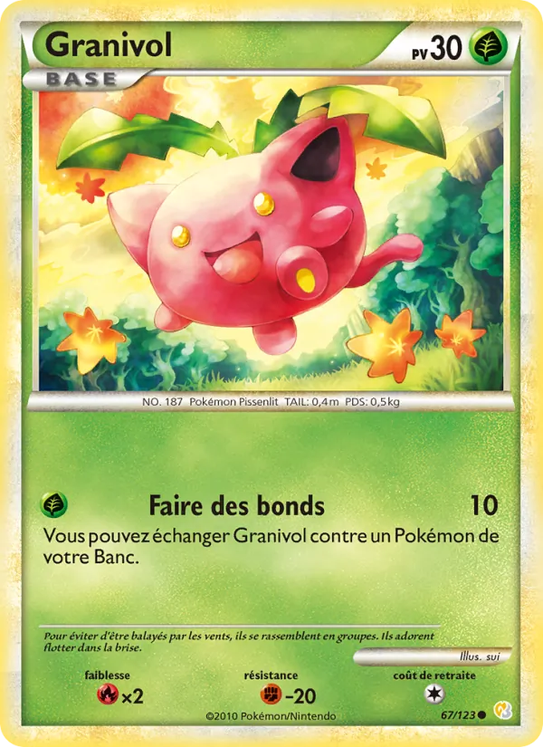 Carte Granivol 67/123 – HeartGold & SoulSilver