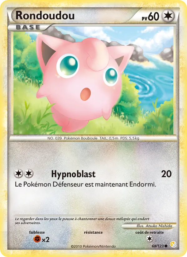 Carte Rondoudou 68/123 – HeartGold & SoulSilver