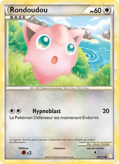 Carte Rondoudou 68/123 – HeartGold & SoulSilver