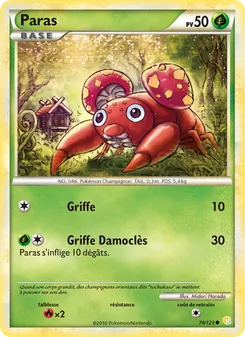 Carte Paras 76/123 – HeartGold SoulSilver