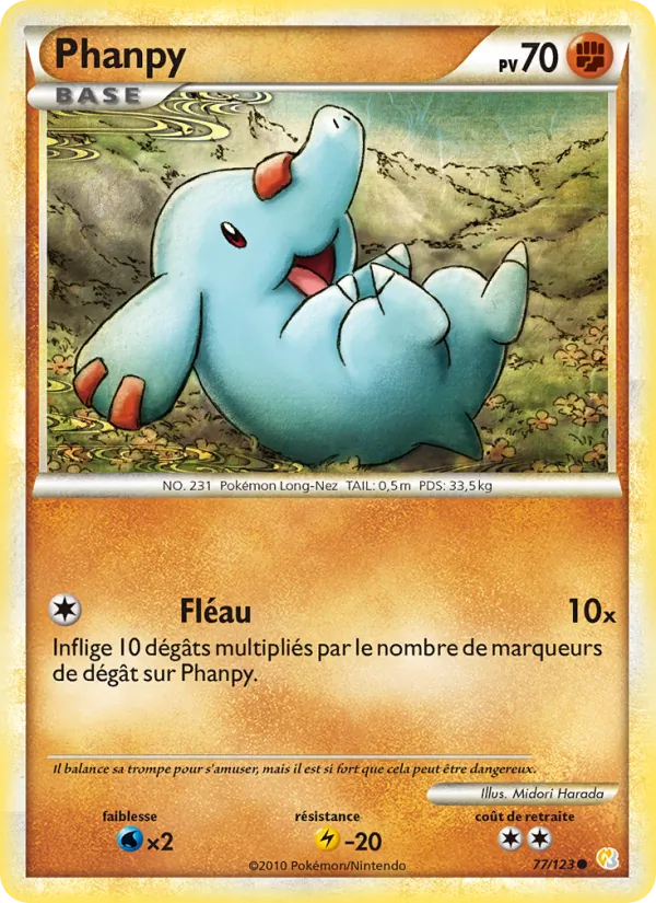 Carte Phanpy 77/123 – HeartGold & SoulSilver