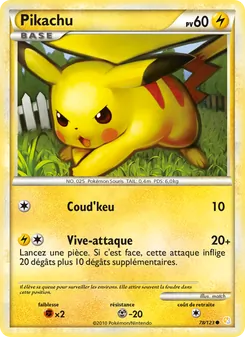 Carte Pikachu 78/123 – HeartGold & SoulSilver