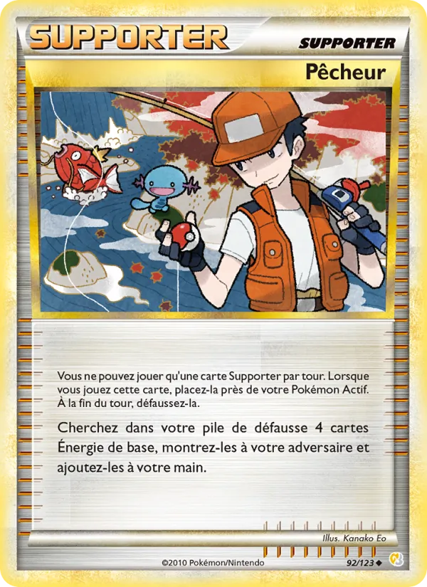 Carte Pêcheur 92/123 – HeartGold & SoulSilver